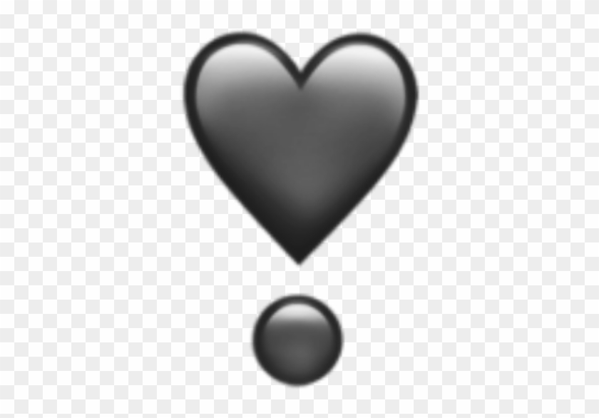 #heart #emojis #emoji #grey - Heart Emoji Png Clipart #2463955