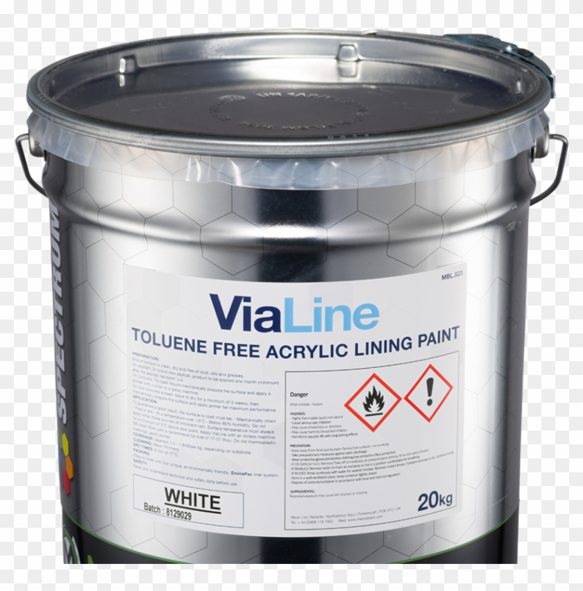 Vialine Solvent Based Acrylic Line Marking Paint 20kg - Cylinder Clipart #2463964