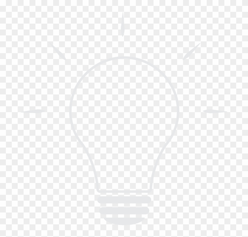 Black And White Lightbulb Icon Png Download - Red And White Clipart #2464147