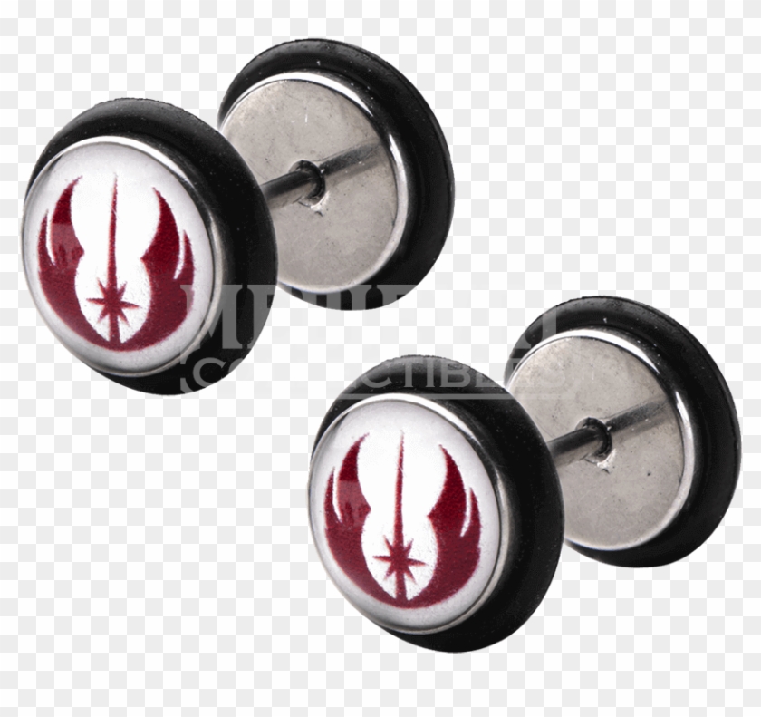 Star Wars Jedi Order Symbol Screw Back Earrings - Earrings Clipart