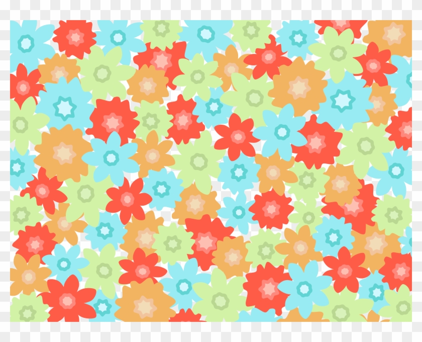 Free Blue Burst Flower Free Flowers Pattern - Vector Graphics Clipart
