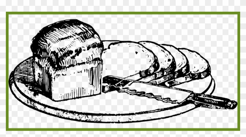 Png Library Stock Amazing Food Breakfast Knife Loaf - Baking Bread Image Clipart Black And White Transparent Png
