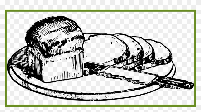 Png Library Stock Amazing Food Breakfast Knife Loaf - Baking Bread Image Clipart Black And White Transparent Png #2464859