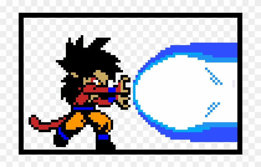 Ssj4 Goku Kamehameha - Cuadricula Dibujos De Dragon Ball Clipart