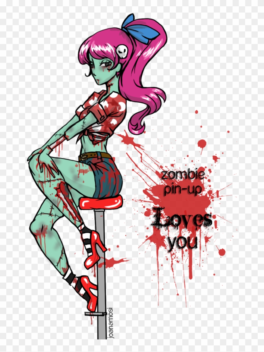 Picture Free Download Alice Drawing Zombie - Girls Drawing For Halloween Clipart