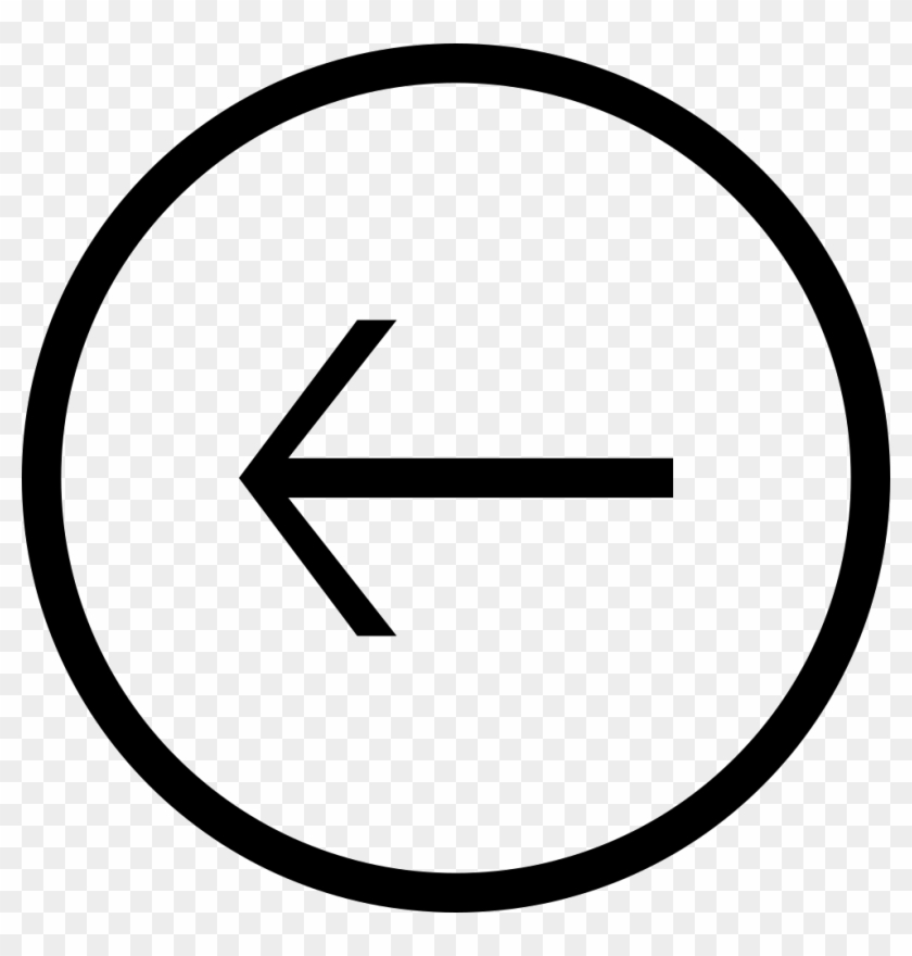 Back Left Arrow Circular Button Comments - Circle Clipart #2465567