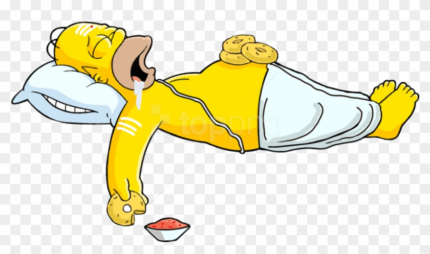 Homer Simpson Sleeping Png Clipart #2465728