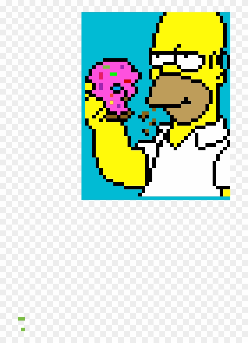 Homero - Pixel Art Simpson Family Clipart