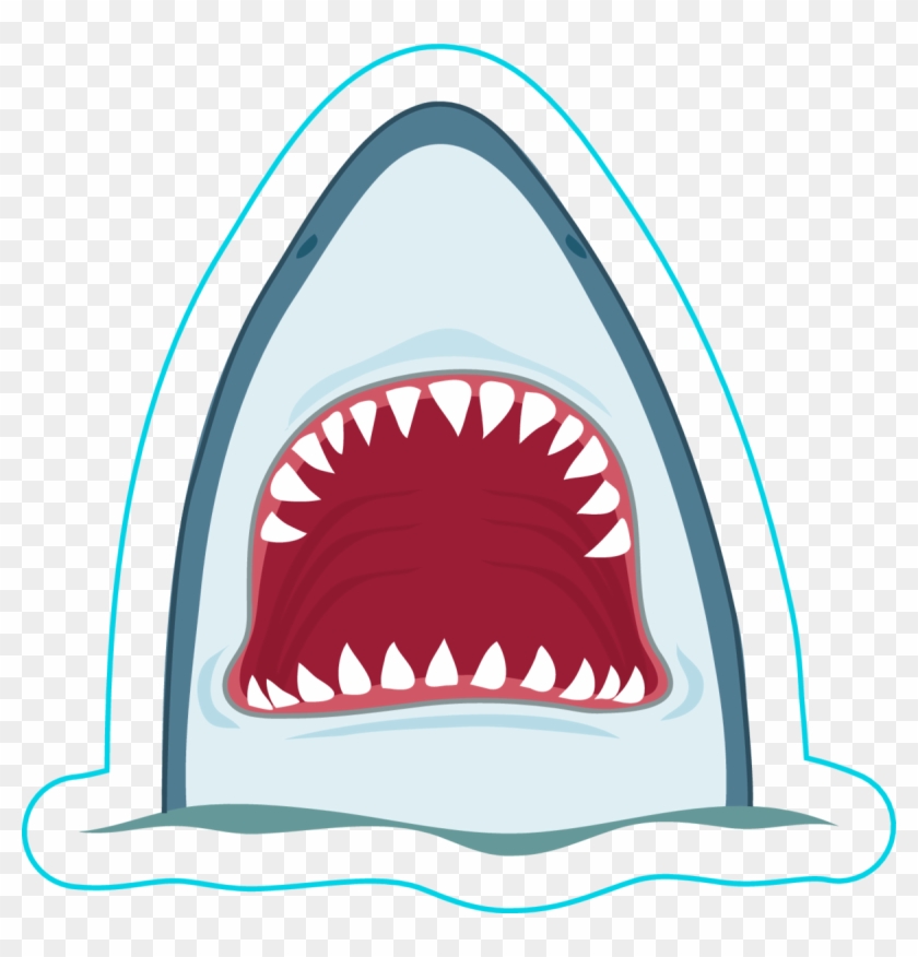 Shark Mouth Decal Png - Draw A Shark Mouth Clipart #2466127