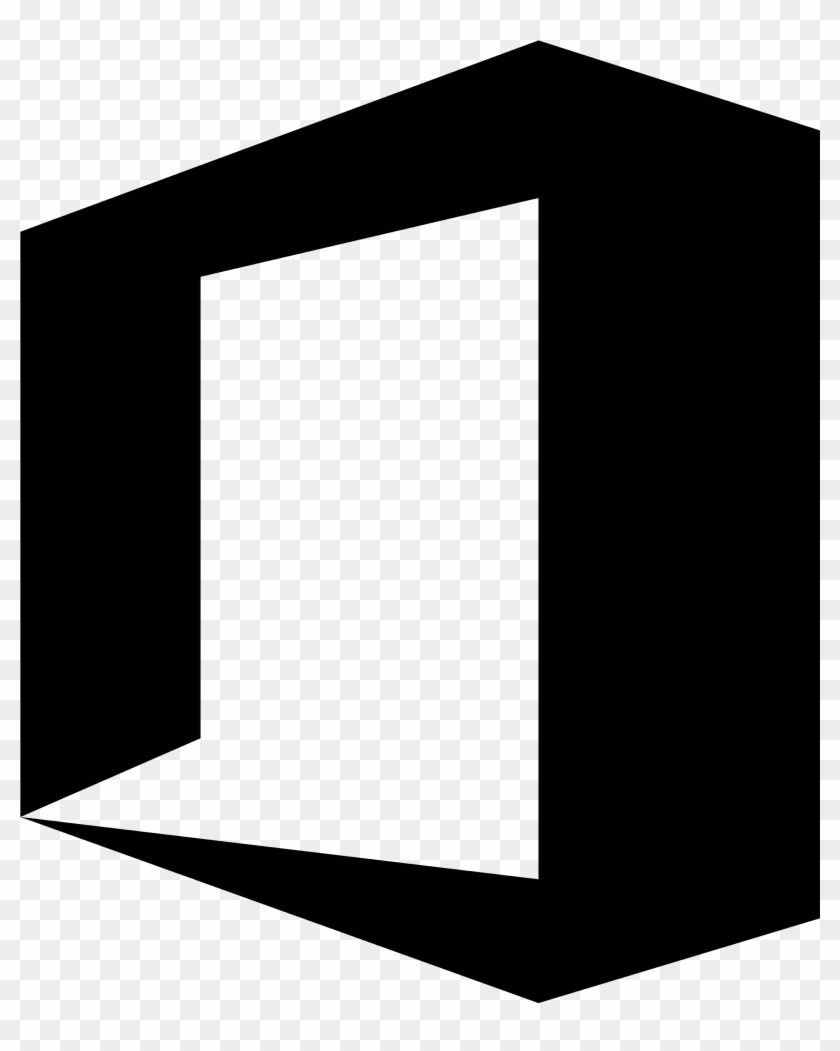 Office, Black Icon - Microsoft Office Icon Black Clipart #2466240