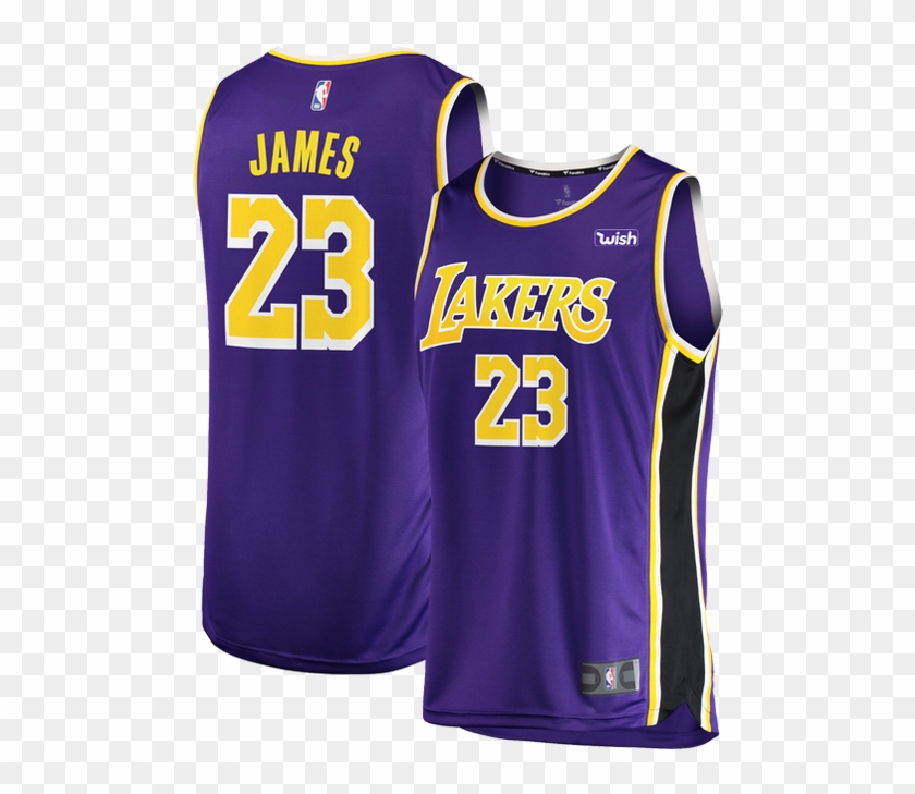 New Lebron James Lakers Jersey - Lebron Lakers Jersey Purple Clipart #2466450