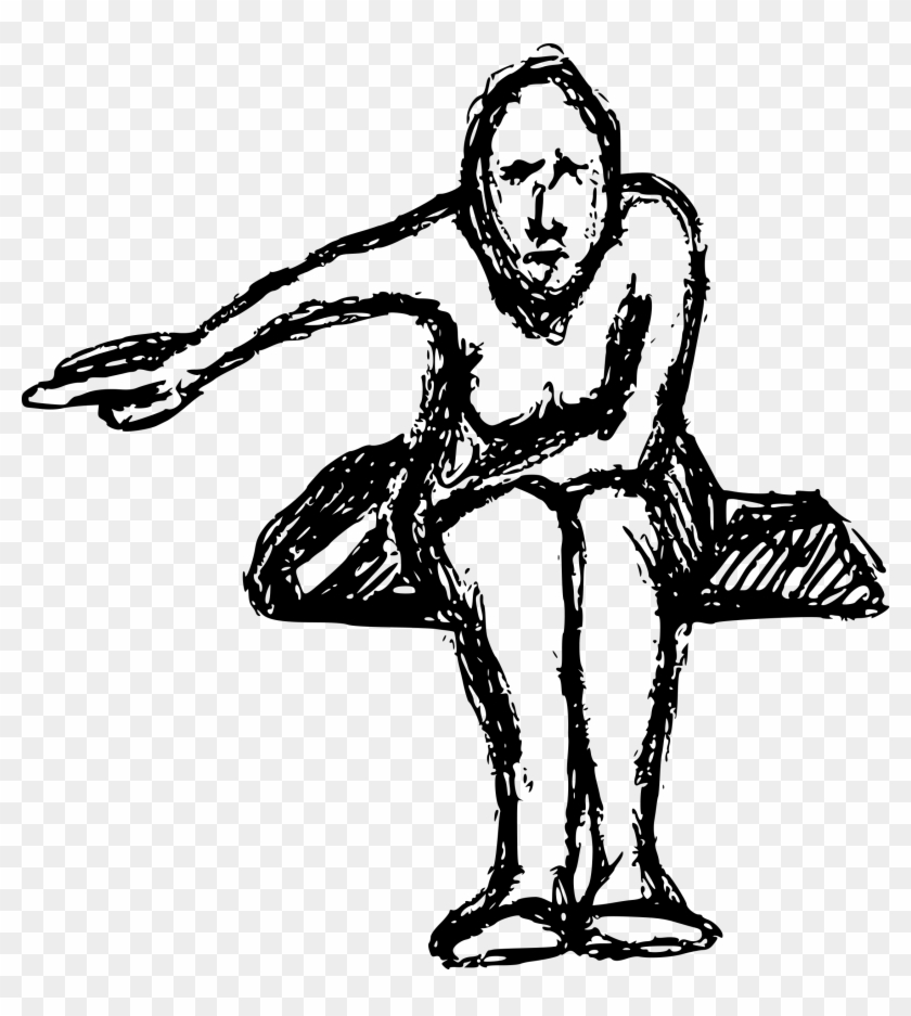 This Free Icons Png Design Of Sketch Woman Pointing - Drawing Clipart #2466533