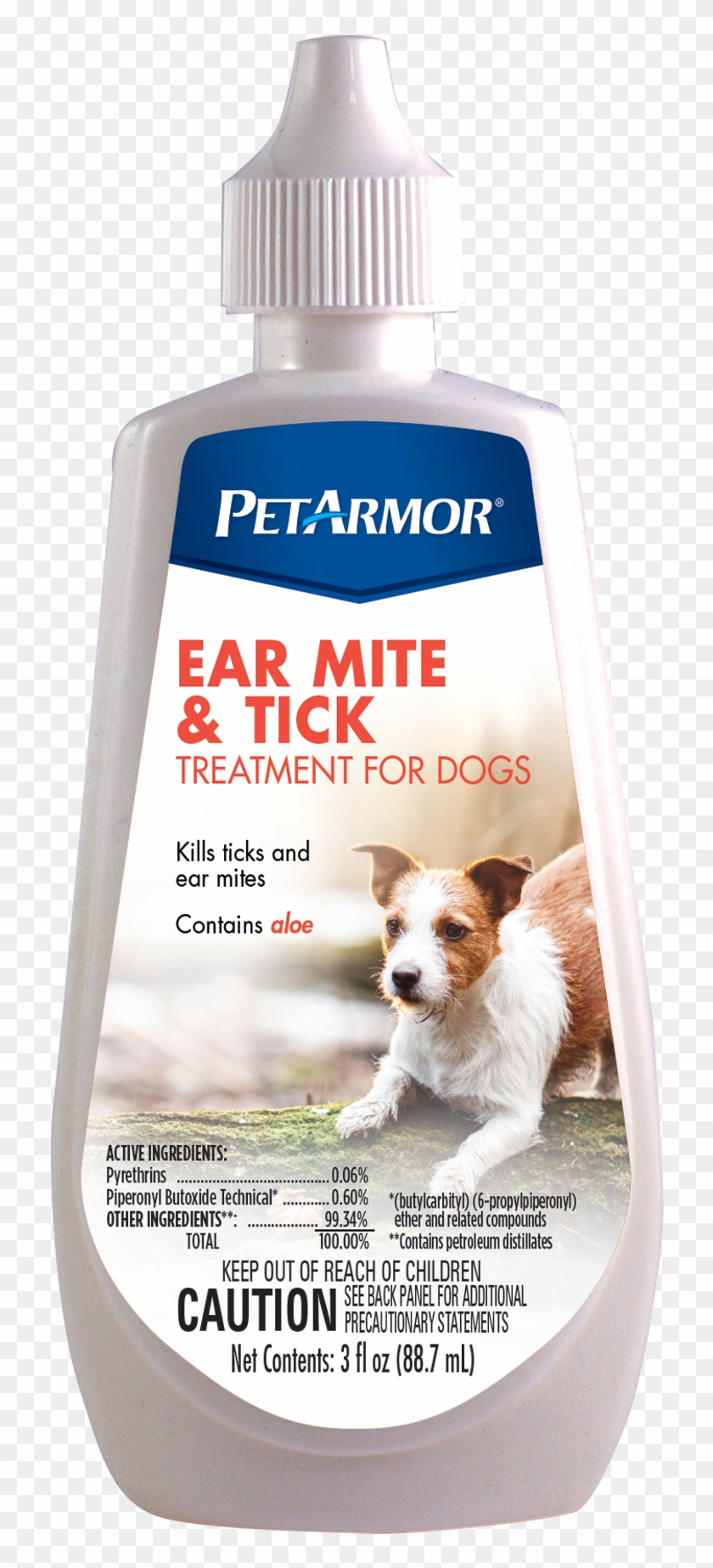 Petarmor Ear Mite & Tick Treatment Dog 3oz - Pet Clipart