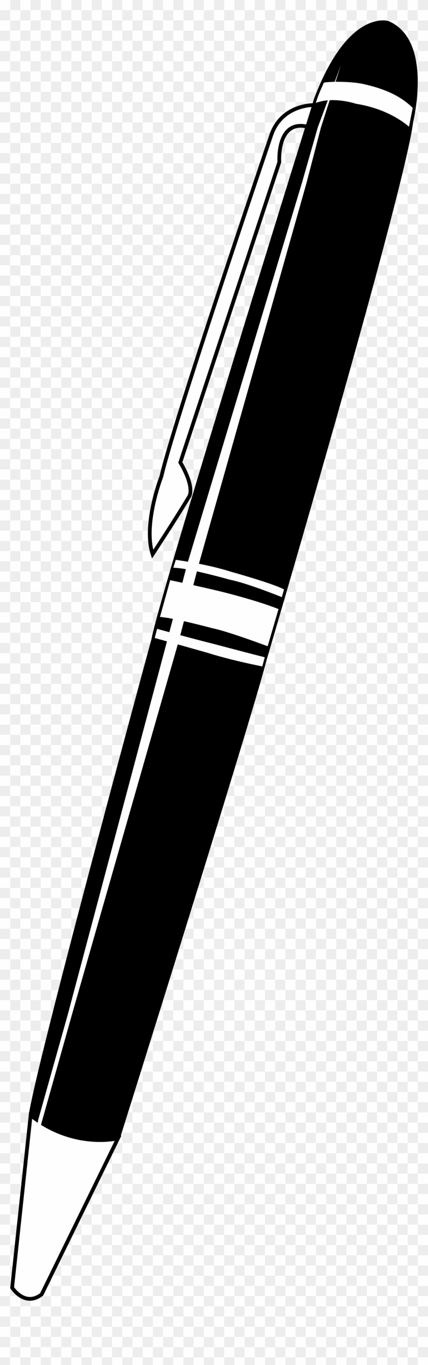 Free Pen And Ink Clipart - Black And White Pen - Png Download #2466983