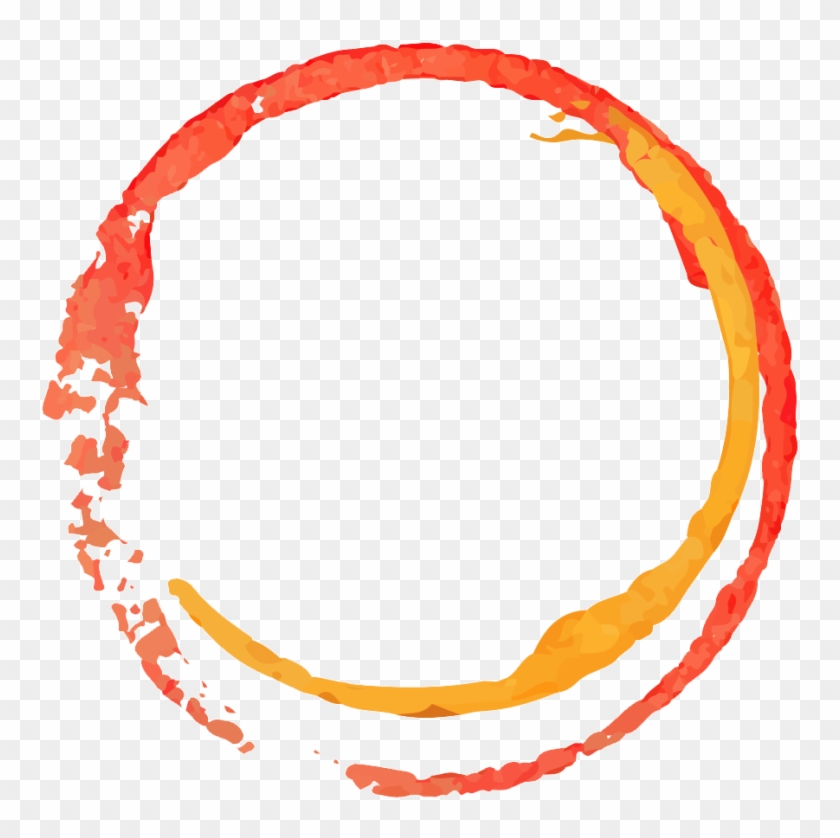 Circular Brush Stroke - Circle Image Watercolour Png Clipart