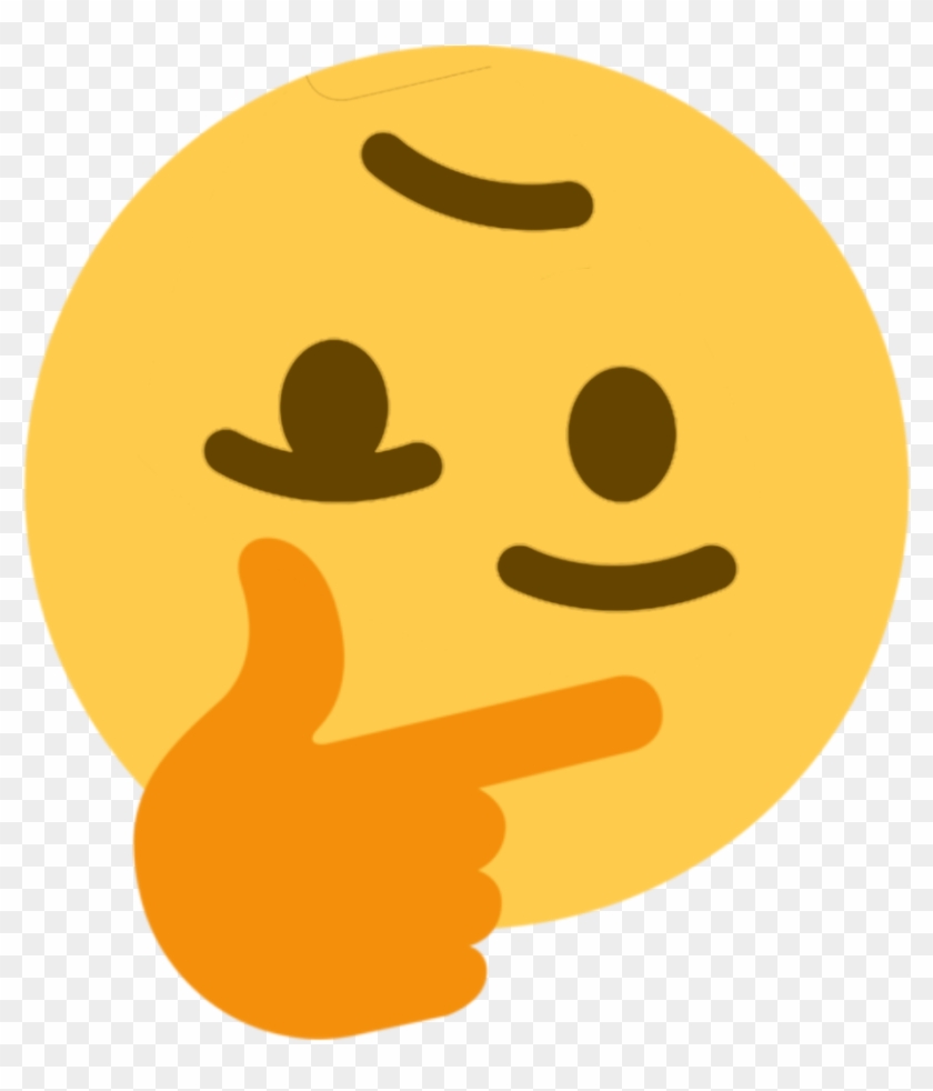 Thinking Face Emoji Meme , Png Download - Discord Thinking Emoji Clipart
