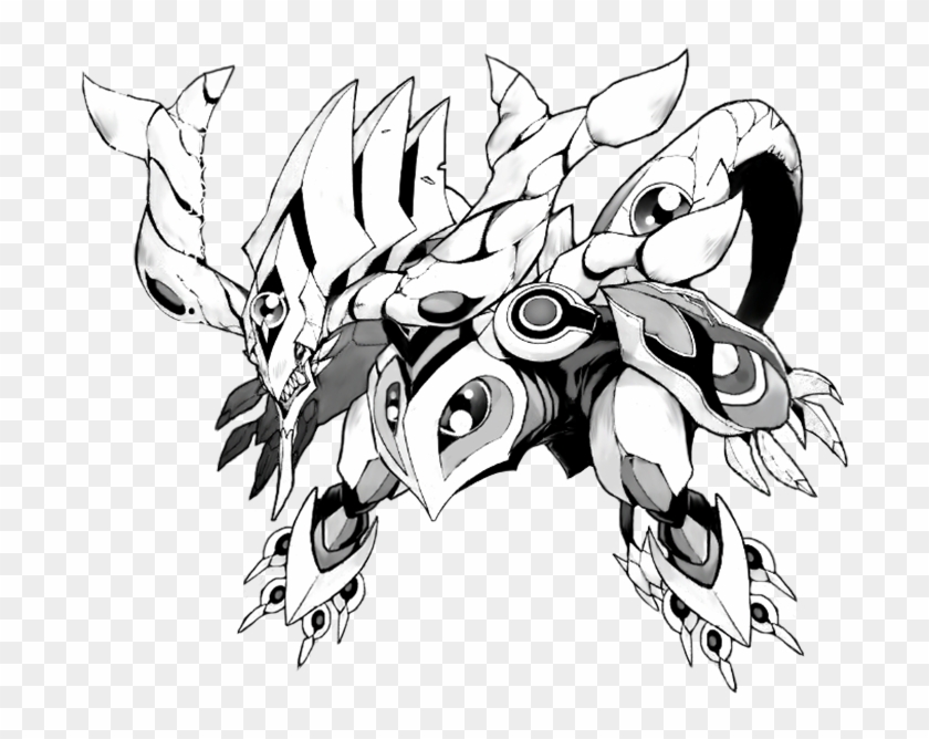 Download Clipart Royalty Free Stock Coloring Page Ultra - Odd Eyes Phantom Dragon - Png Download
