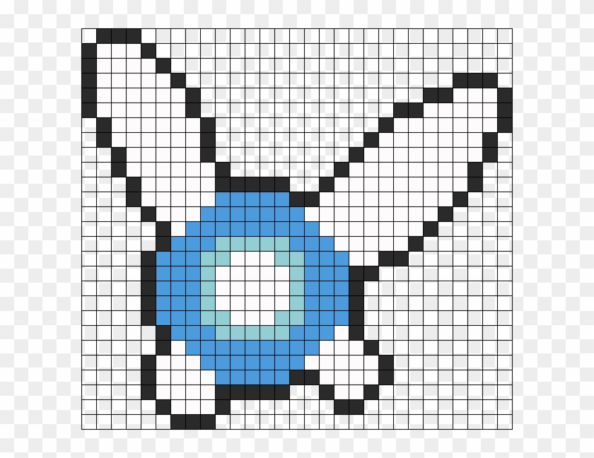 Navi Perler Bead Pattern / Bead Sprite - Navi Perler Bead Pattern Clipart