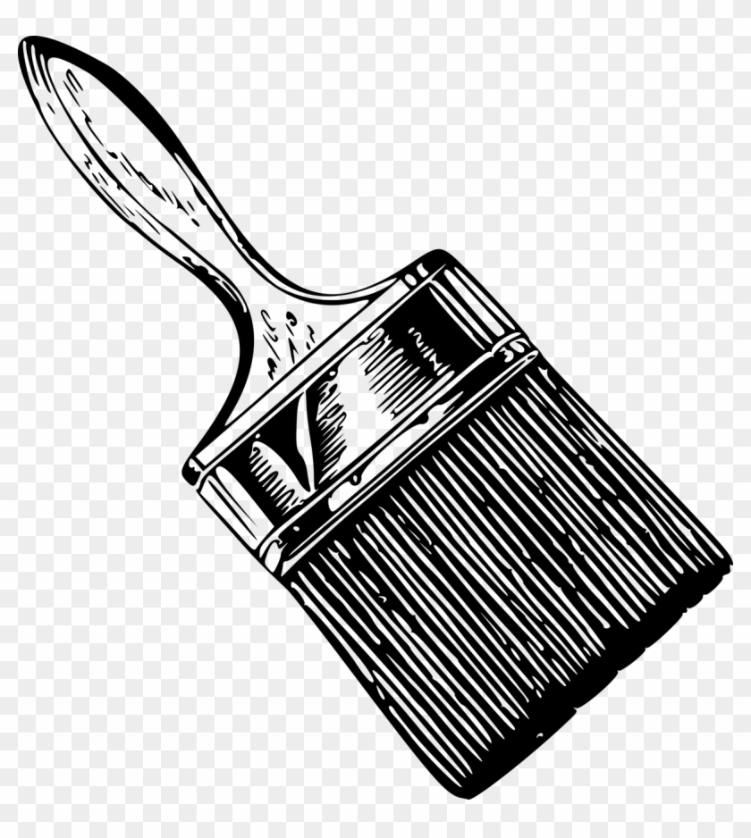 Brush Decorating Paintbrush Png Image - Paint Brush Png Drawing Clipart #2468811