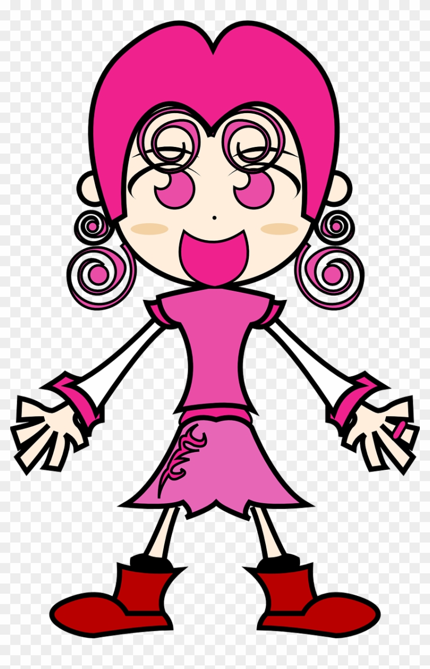 Free Girl Scout Clip Art - Pink Girl Clipart - Png Download