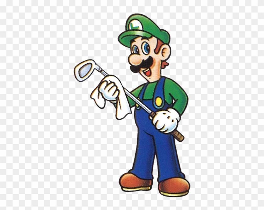 The Artwork Of Luigi, From 'mario Golf' On The Game - Cartoon Clipart