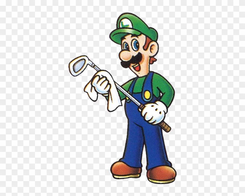 The Artwork Of Luigi, From 'mario Golf' On The Game - Cartoon Clipart #2469269