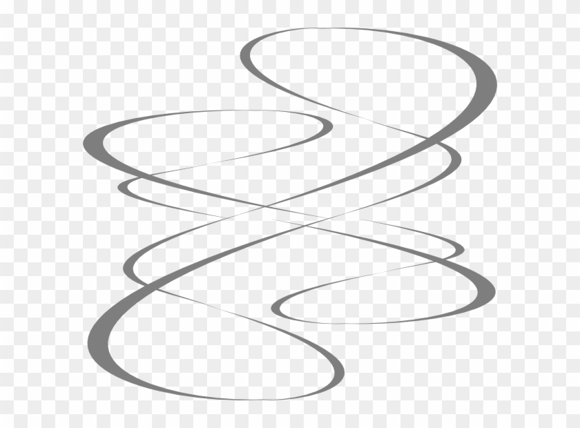 Vector Smoke Swirl - Fancy Lines Clip Art - Png Download