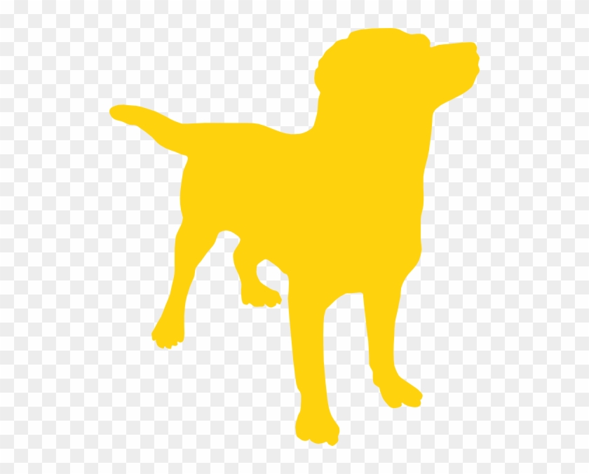 Yellow Dog Silhouette Clip Art - Keep Calm And Hug Your Dog - Png Download #2469362