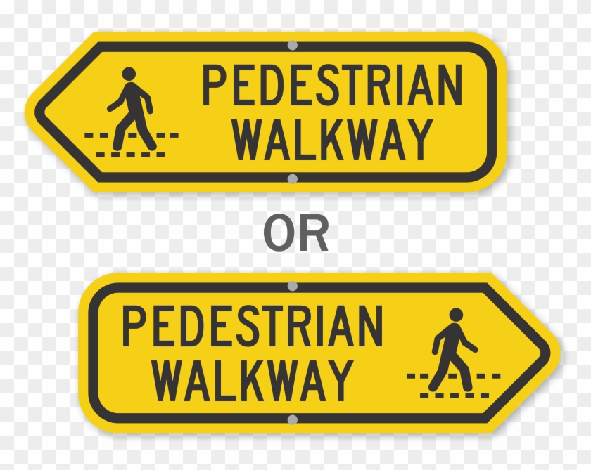 Pedestrian Walkway (k2-4915) Learn More - Sign Clipart