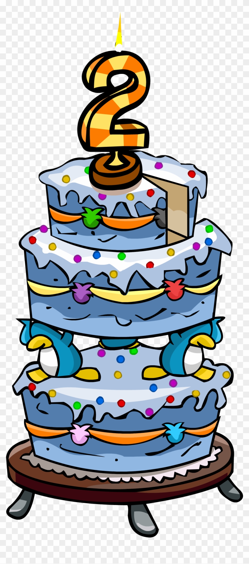 Image - 2nd Birthday Cake Png Clipart #2470232