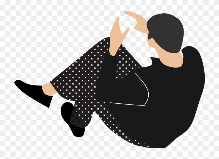 Png People Above Sitting , Png Download - Portable Network Graphics Clipart