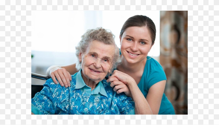 Carer With Old Person - Family Caregivers Clipart
