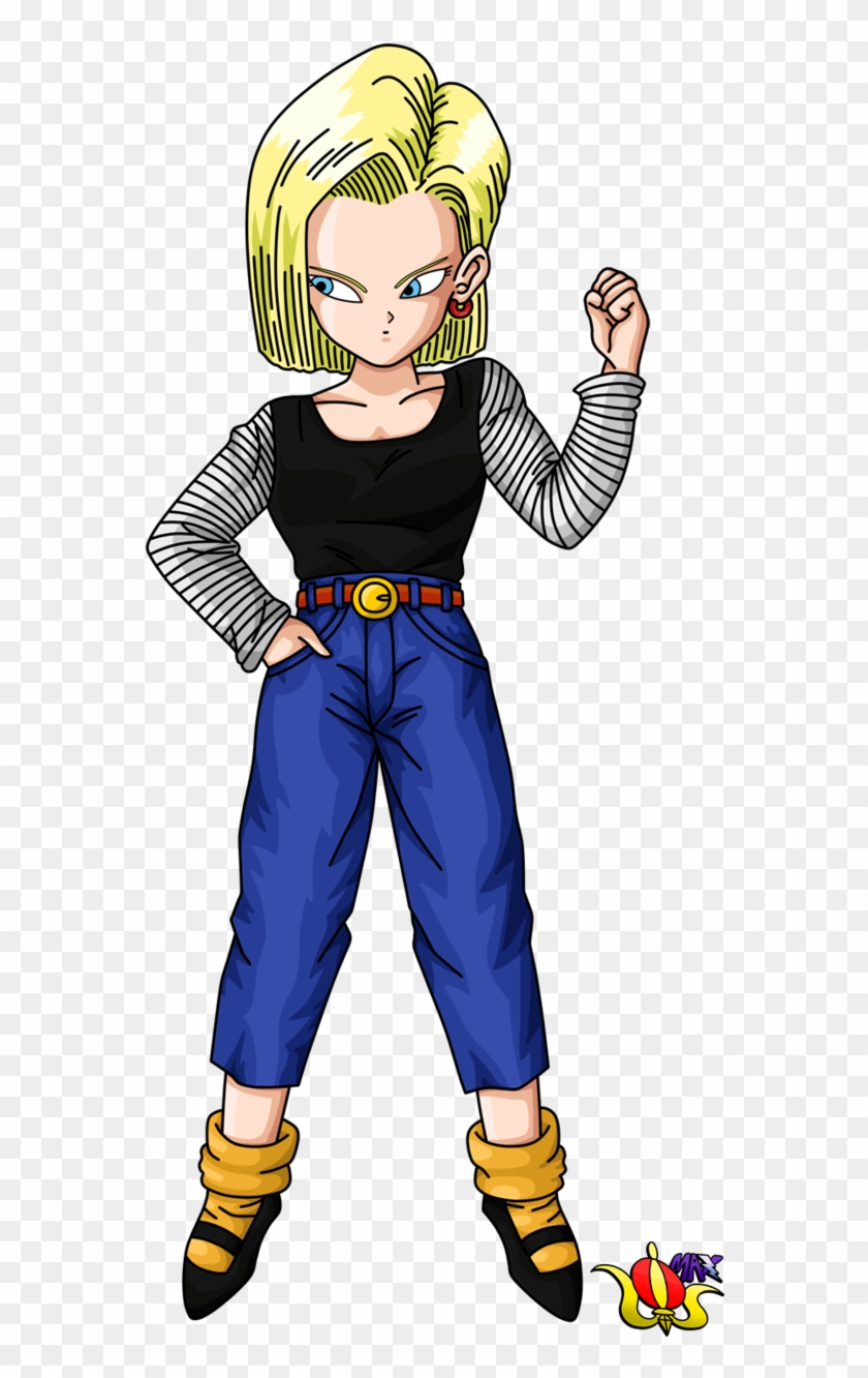 Android 18 Png - Dbz Android 18 And Marron Png Clipart #2470512