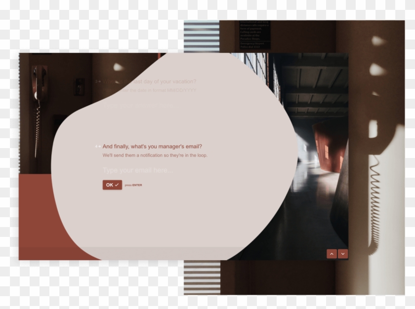 Note In The Example Above, We Also Tell The Respondent - Interior Design Clipart