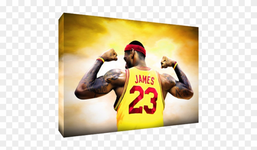 Details About Cleveland Cavaliers Lebron James Poster - Canvas Painting Lebron James Clipart