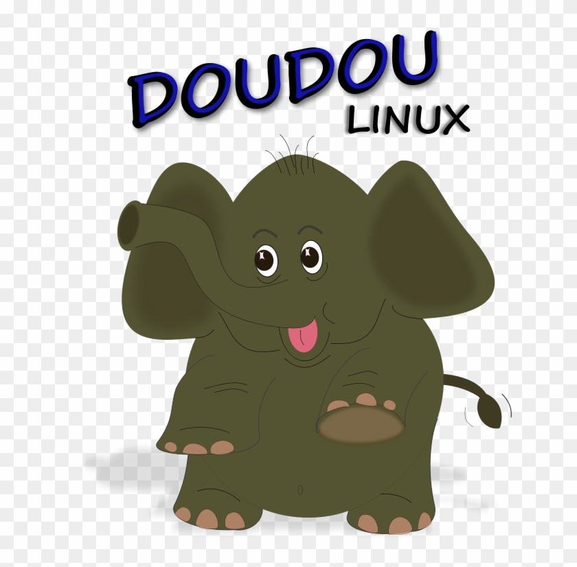 Doudou Linux Logo Contest Free Vector - Cartoon Clipart