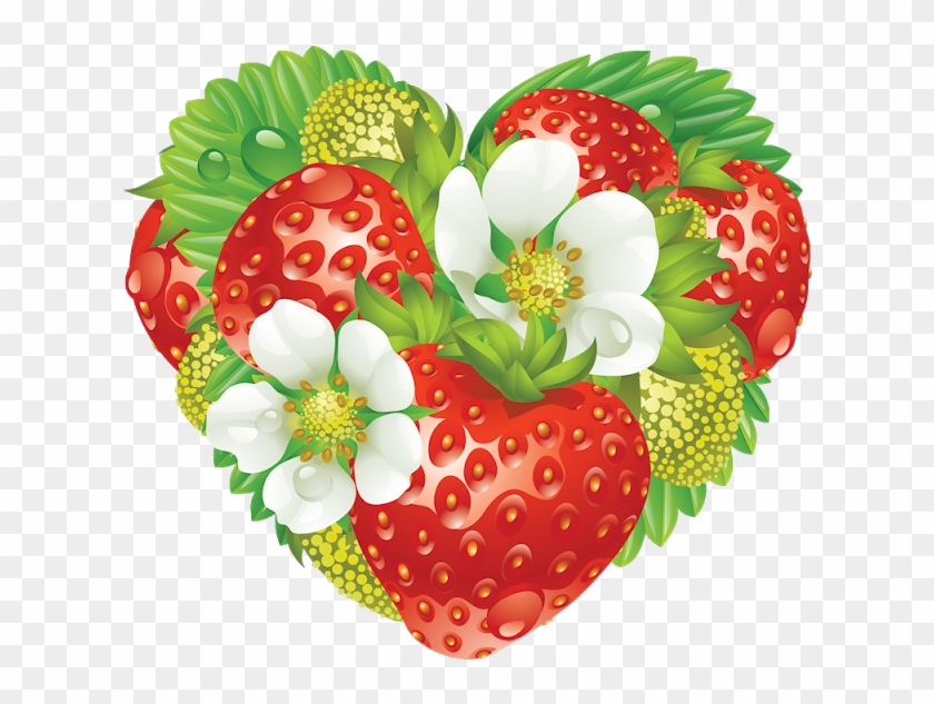 Álbuns Da Web Do Picasa Strawberry Png, Strawberry - Strawberry Heart Clipart Transparent Png #2472006