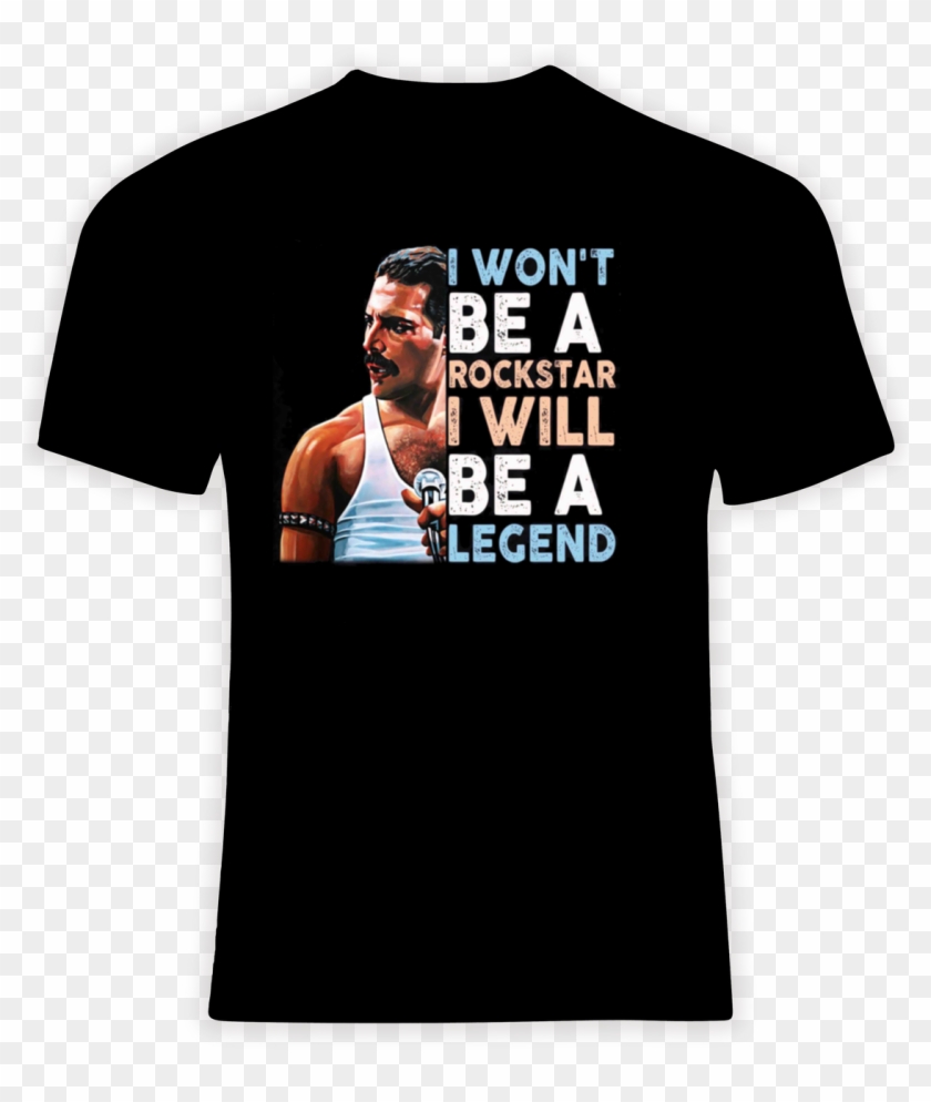 Queen Freddie Mercury The Legend - Active Shirt Clipart