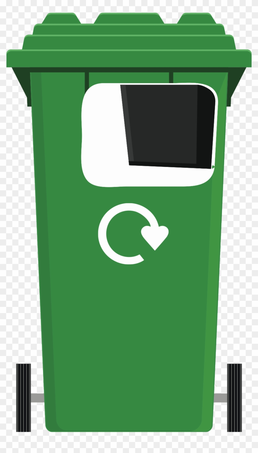 Green Clipart Dustbin - Recycle Now - Png Download