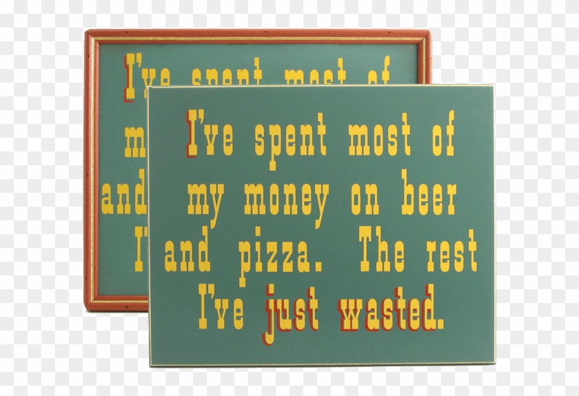 Money On Pizza Sign11" X - Display Device Clipart #2472504