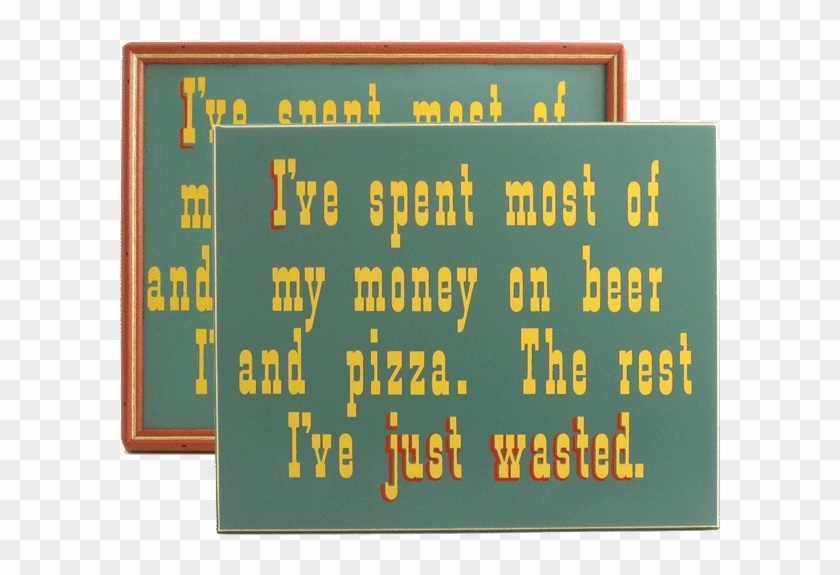 Money On Pizza Sign11" X - Display Device Clipart