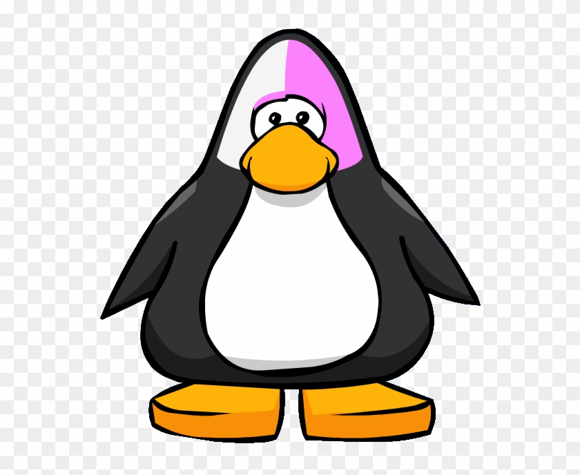 Pink Face Paint From A Player Card , Png Download - Club Penguin Gray Penguin Clipart