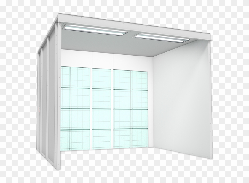 Open Face Paint Booth - Spray Booth Smart Repair Clipart