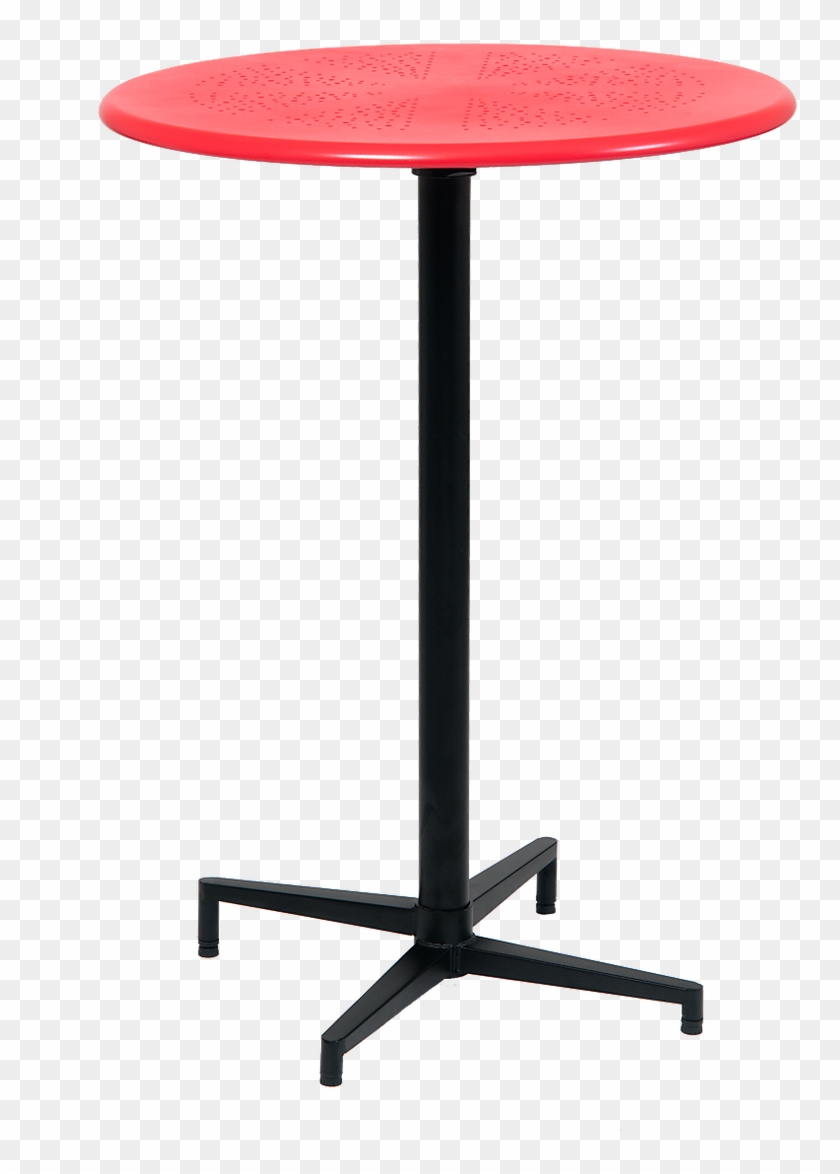 30" Round Indoor/outdoor Metal Folding Table, Bar Height, - Meja Bar Png Clipart