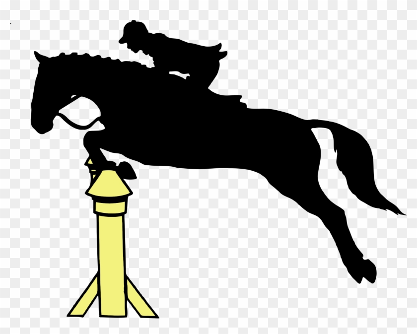 This Free Icons Png Design Of Horse Jumping Dressage - Clip Art Of Horses Jumping Transparent Png