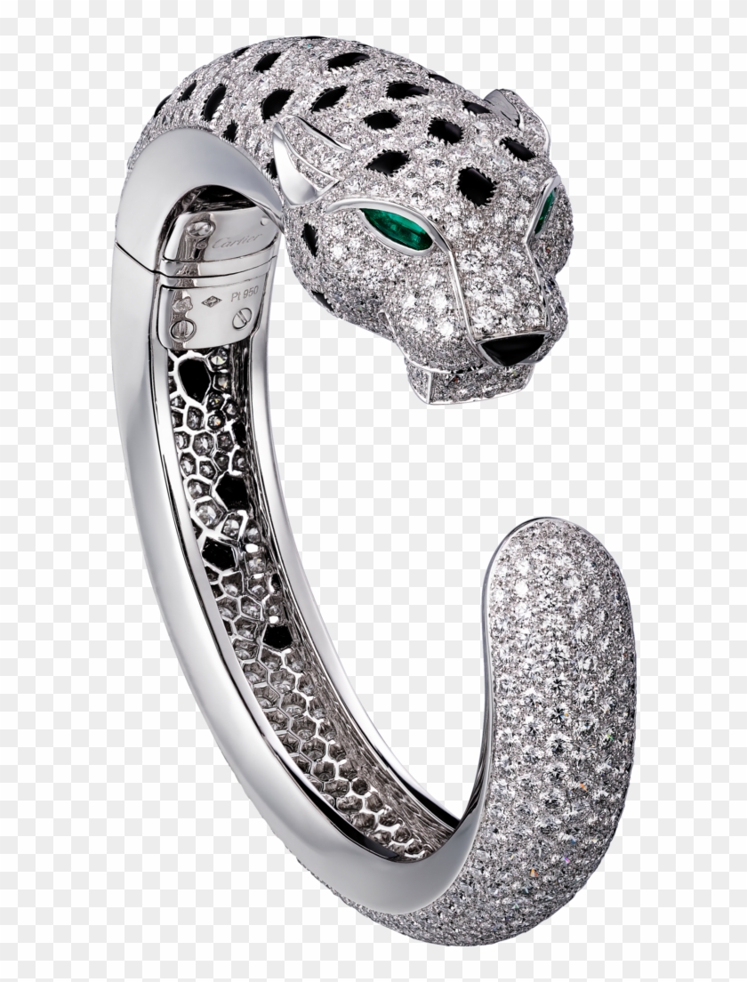 Black Diamond Bracelet Cartier Crh6007517 Panth Re - Cartier Platinum Clipart