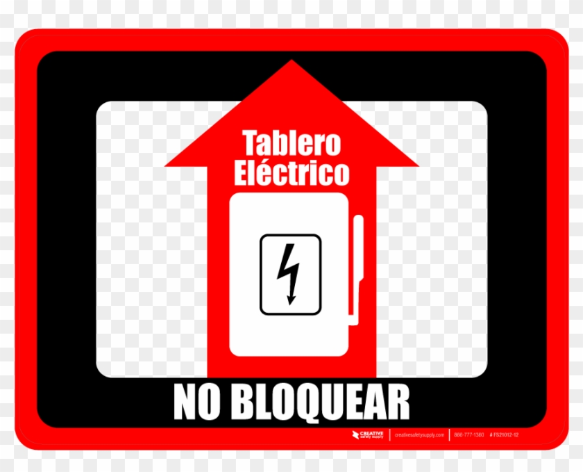 No Bloquear Floor Sign ( - Autoleder Clipart
