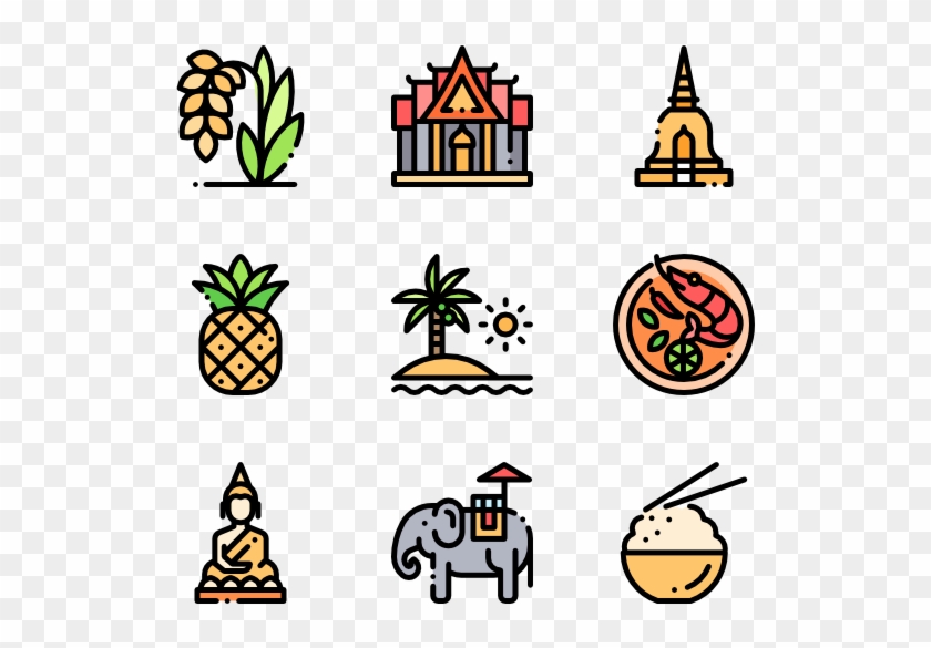 Thailand Travel Icon, Icon Font, Calendar Design, Icon - Food Menu Cartoon Png Clipart