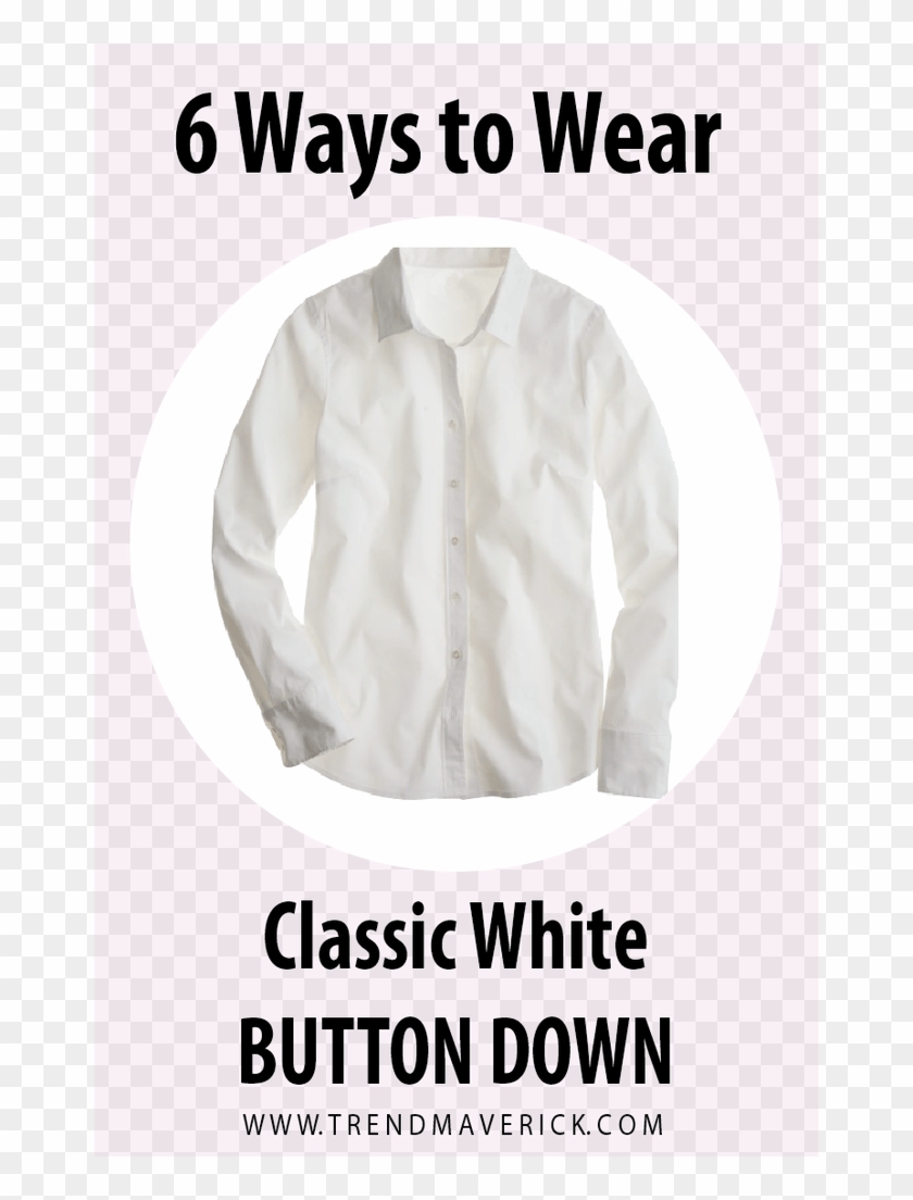 The Classic White Button Is Vital To Your Wardrobe - Blouse Clipart