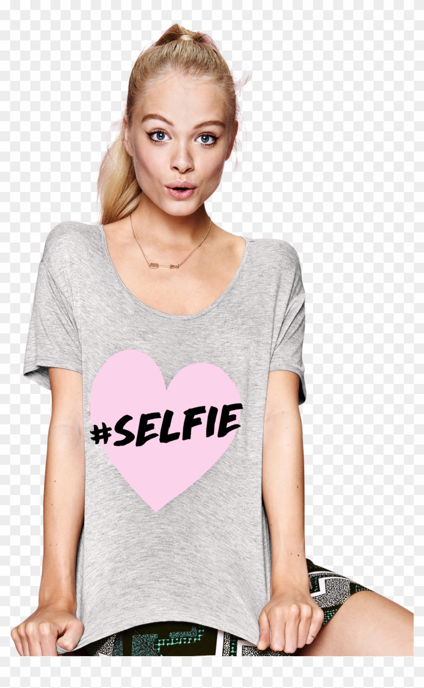 Selfie T Shirt - Divided By H&m Christmas Clipart